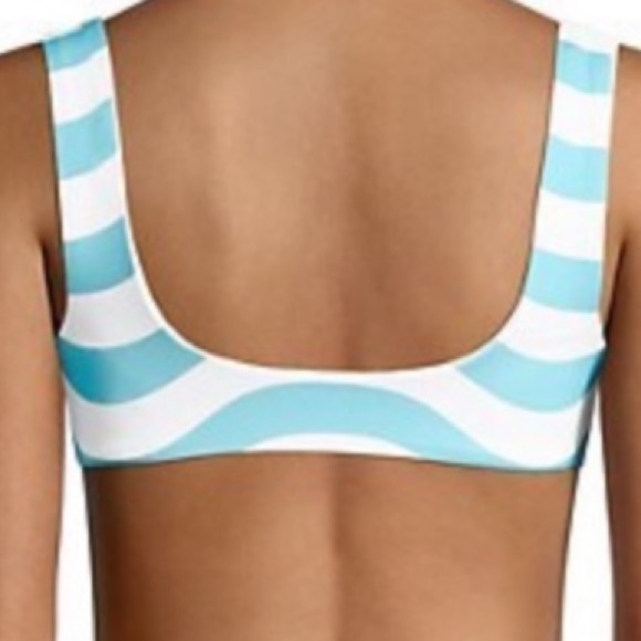 SOLID & STRIPED The Elle Reversible Bikini Top. Sz L - Picture 2 of 8